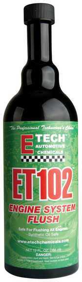 Etech chemical eti et102 - engine oil flush, etech automotive chemicals; 12 oz