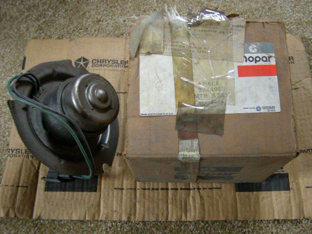 Nos mopar 74 - 78 full size heater a/c blower motor 