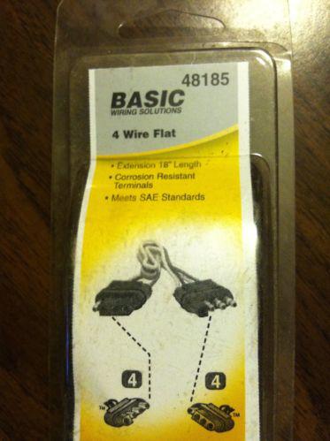 Basic 4 wire flat plug 18" extension/adapter 