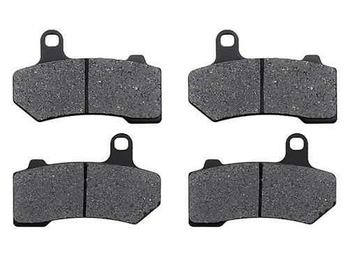 Front carbon kevlar brake pads for 2008-2011 harley flhrc road king classic