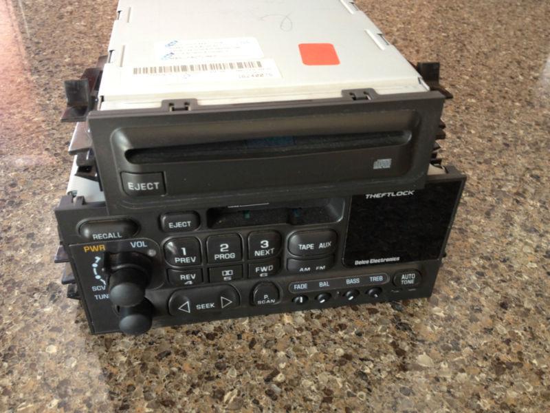 1998 1999 2000 2001 2002 chevrolet silverado radio cd/tape combo missing knobs