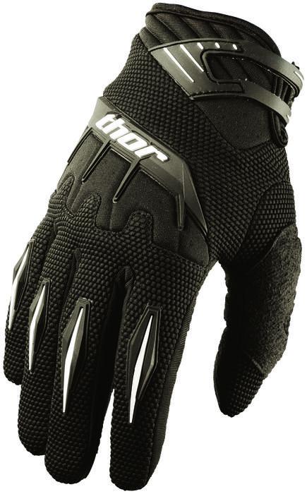 Thor spectrum series mx motorcycle gloves black sm/small