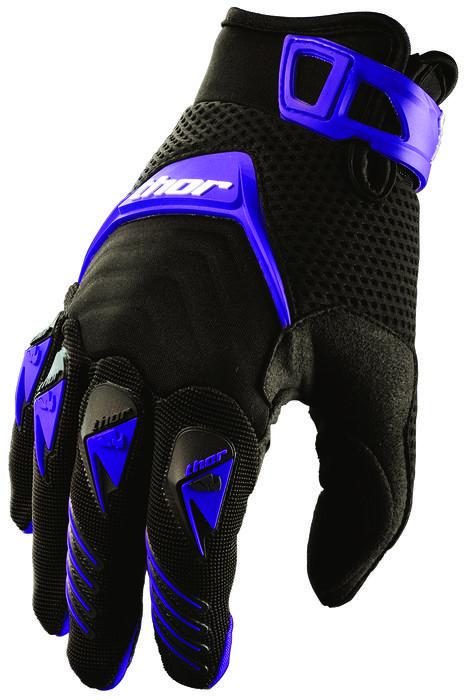 Thor deflector series mx motorcycle gloves red md/medium