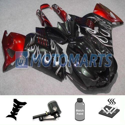 Bundle fairing w/ brake fluid pot for kawasaki ninja zx14 zzr1400 06 07 08 09 ab