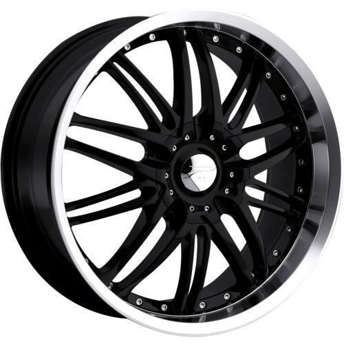 17x7.5 black platinum apex (200) wheels 5x110 5x115 +40 buick le sabre century