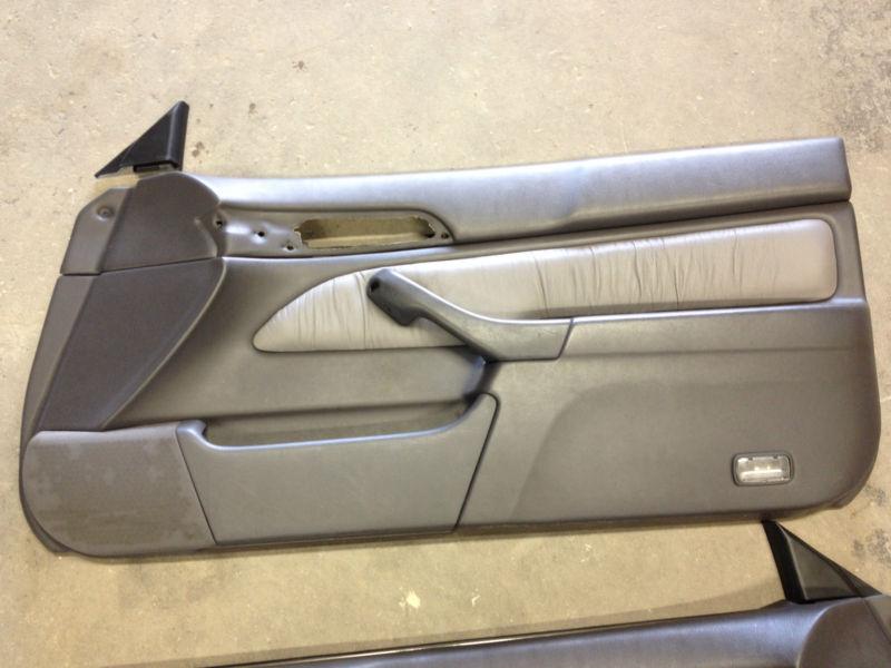 1997 acura cl 3.0 passenger and driver right and left door panel leather grey 