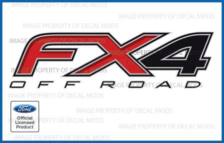 2013 ford fx4 off road decals lf [ oem factory quality ] truck bed side