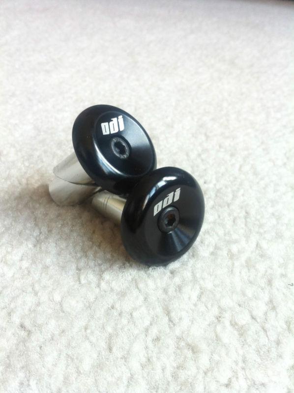 Odi aluminum motorcycle bar ends / plugs - black