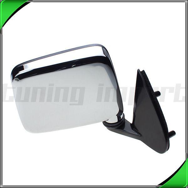 New passenger side mirror ni1321109 manual swing chrome 1986-1997 nissan pickup