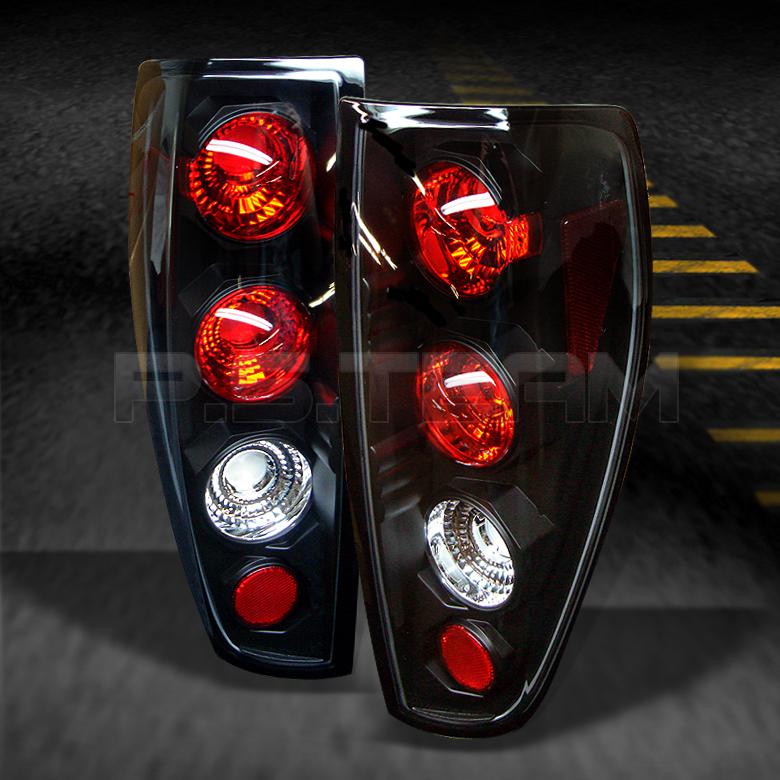 04-11 chevy colorado canyon pickup truck black tail brake lights lamps pair