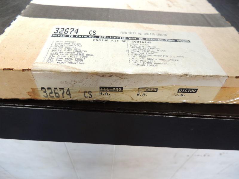 Detroit/iseal/corteco full set gaskets 32674cs ford truck 300 cid 6 cyl engine