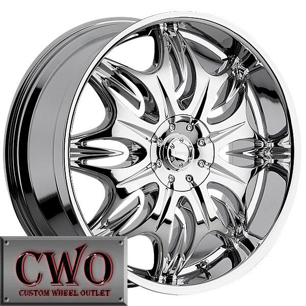 24 chrome incubus jinx wheels rims 5x4.75"/5x127 5 lug c1500 s10 blazer chevy