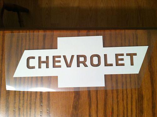 Chevrolet bow tie vinyl decal sticker laptop car truck camaro silverado chevelle