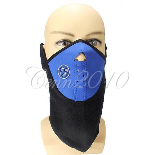 Blue color motorcycle cycling biker ski snowboard neck face mask facemask new