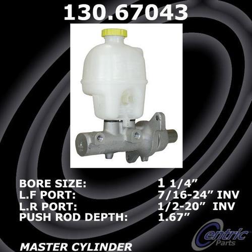 Centric 130.67043 brake master cylinder-preferred premium master cylinder