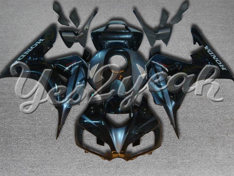 Injection molded fit fireblade cbr1000rr 06 07 blue black fairing zn554