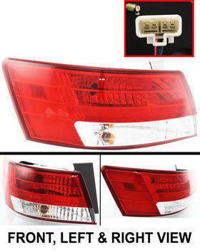 924010a000 clear and red lens new tail lamp with bulbs left hand lh driver side