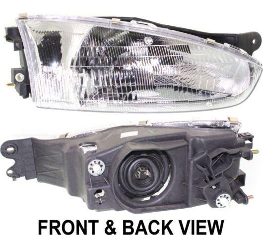 Mi2503110 right new headlight lamp clear lens halogen passenger side rh hand