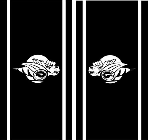 Dodge rumble bee truck 9&#034; bed stripe vinyl decal kit- choice of colors