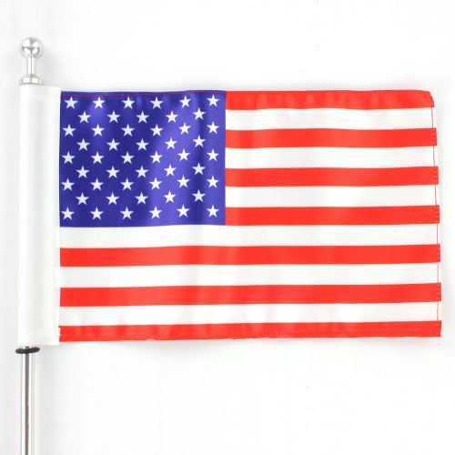 Motorcycle motor bike hanging usa us american flag 6.7&#034; x 11&#034; replacement flags