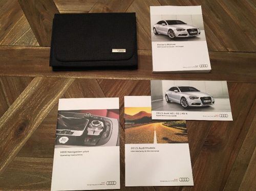 2013 audi a5/s5 owners manual, like new, complete **w/free shipping**