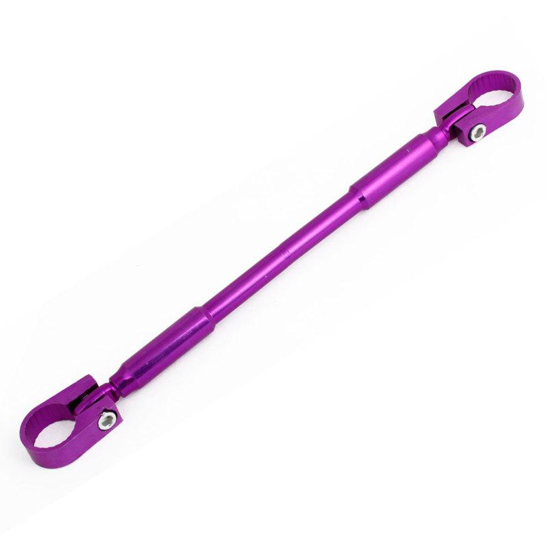 Purple aluminium engine speed handle bar reinforcement for motorbike vehicle