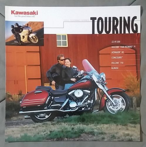 2002 vulcan voyager concours klr nos kawasaki brochure spec sheet rare dealer