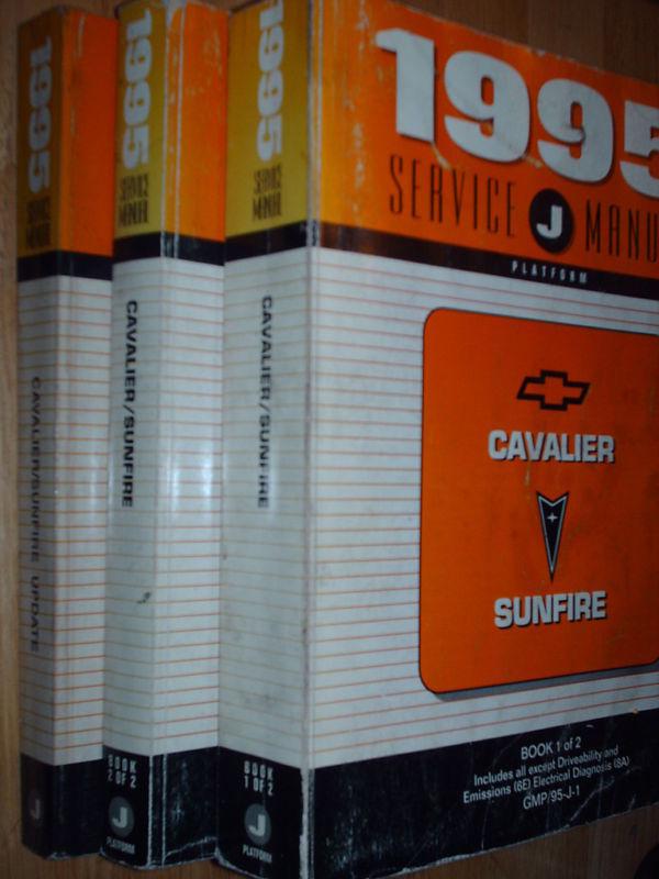 1995 chevrolet cavalier pontiac sunfire shop manual set