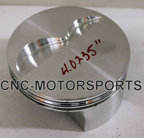 Sb chevy 350 je flat top piston fits 6.000 rod 366 grams 4.030 bore 258028