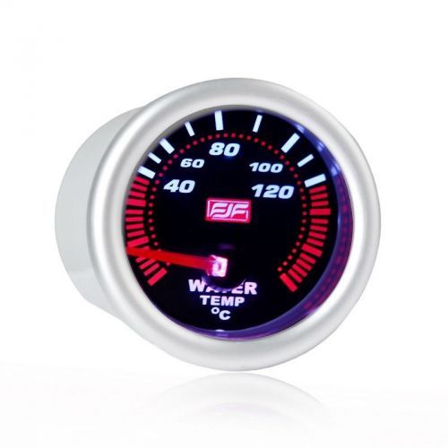 Silver tinted shell 40-120°c car smoke water temperature gauges meters 2&#034; 52mm