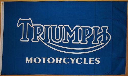 Triumph garage art flag 3&#039; x 5&#039; indoor outdoor motorcycle banner