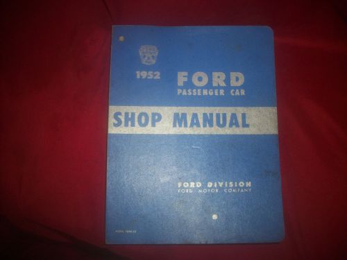 Z 1952 ford shop manual / passenger car manual