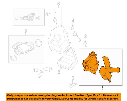 Gm oem air intake-air cleaner body 25847283