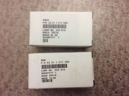 2 new!!! oem bmw osram hid-d1s headlight bulb 66144 35w 4300k germany