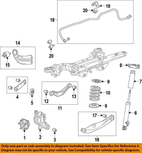 Gm oem stabilizer sway bar-rear-link 13281792