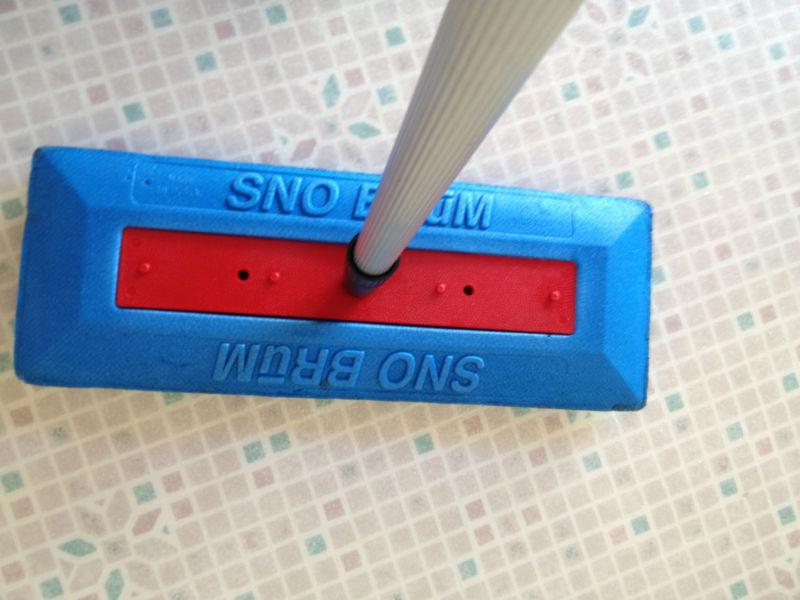 New -  auto sno brum snow broom snow rake with telescoping handle - new sealed