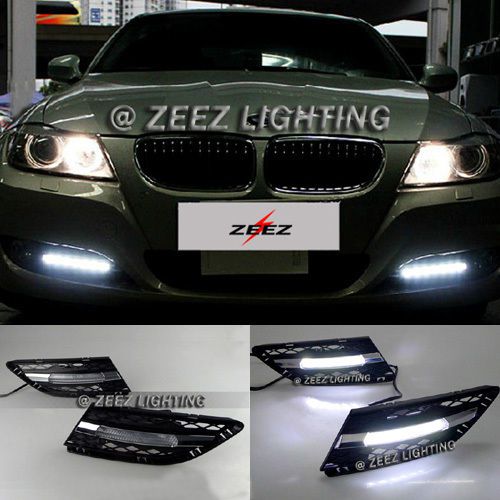 Exact fit led daytime running light drl lamp kit bmw e90 lci 3-series 09-12 #d