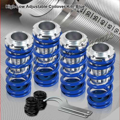 For 1988-2000 honda civic crx blue suspension scale lower coil over springs kit