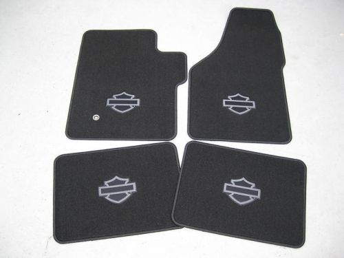 2006 2007 2008 ford f-250 harley davidson carpeted floor mats 4 piece set