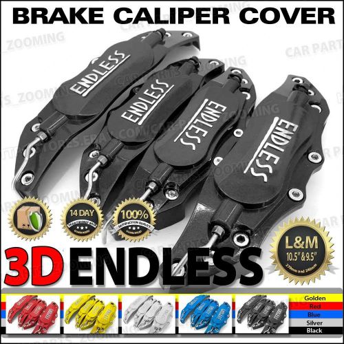 Metal 3d endless universal style brake caliper cover 4pcs black 10.5&#034; bc04