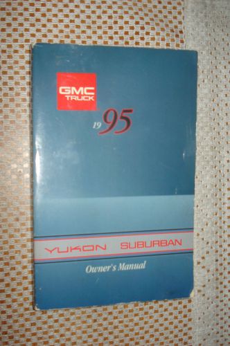 1995 gmc yukon suburban owners manual original glovebox book