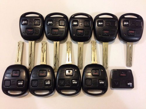 50021 lot of 10 lexus gs es sc is 300 400 oem fob key less entry remote hyq1512v