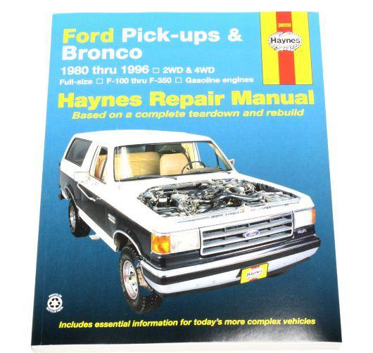 Haynes manual new f250 truck ford f-250 97 96 95 94 92 91 90 89 88 87 86 36058