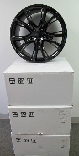 20&#034; new jeep grand cherokee srt8 20x10 style set of gloss black rims 9113