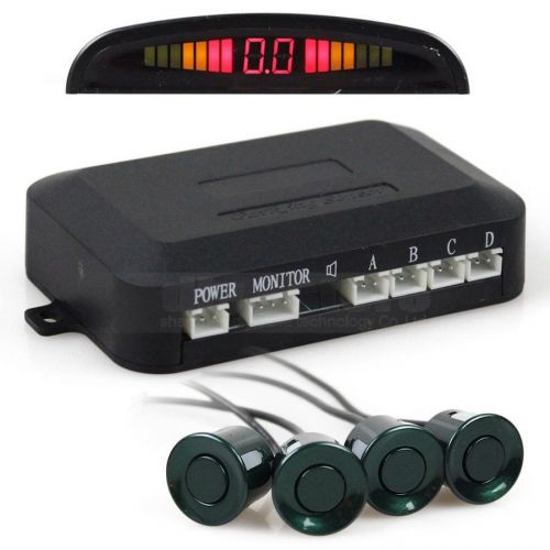 Car parking radar sensors backup radar system led backlight display + 4 sensors