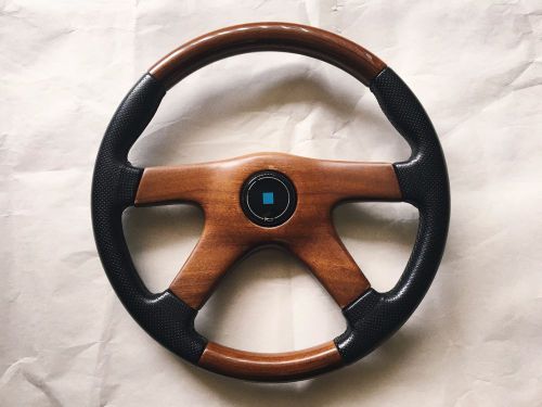 Authentic nardi 365mm gara 4 combination steering wheel momo style jdm