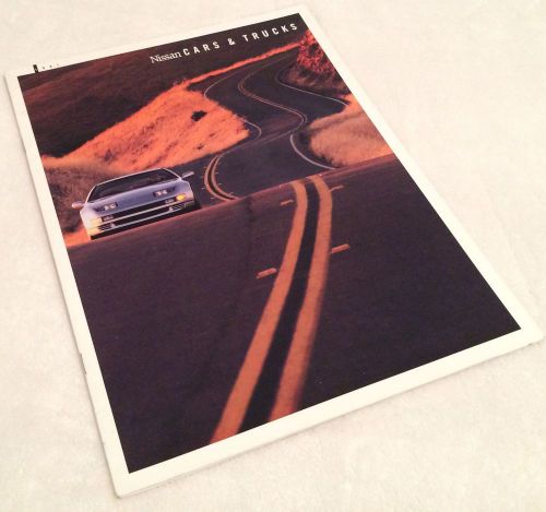 1991 brochure nissan cars trucks full line original dealer 300zx 240sx maxima