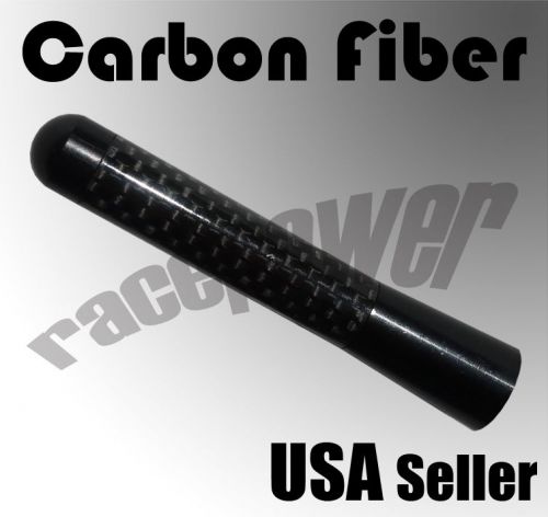 Chrysler 3&#034;/76 mm black carbon fiber screw type aluminum universal short antenna