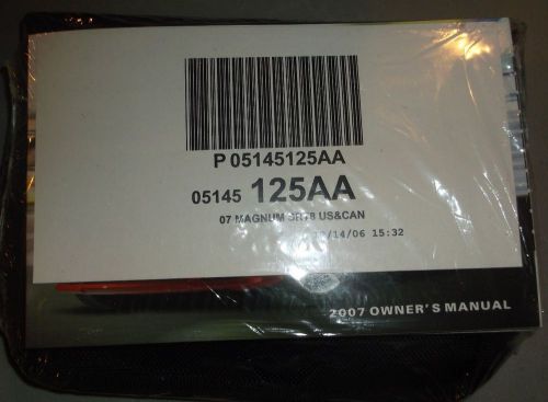 New nos 2007 dodge magnum srt8 owners manual set