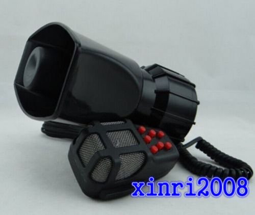 7 sound style 100w car for warning siren alarm police ambulance loudspeaker mic